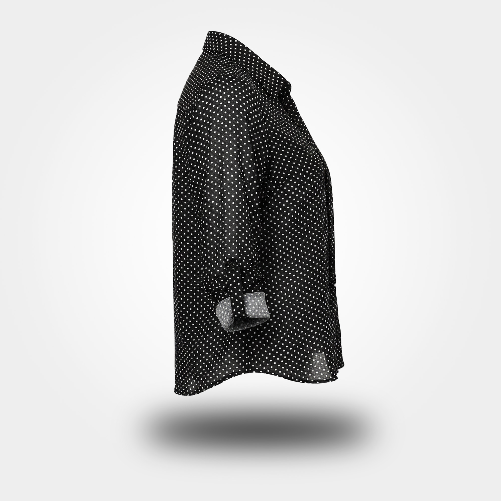 bohemian rhapsody elegant polka dot office shirt roll tab sleeves bohemian rhapsody elegant polka dot office shirt roll tab sleeves